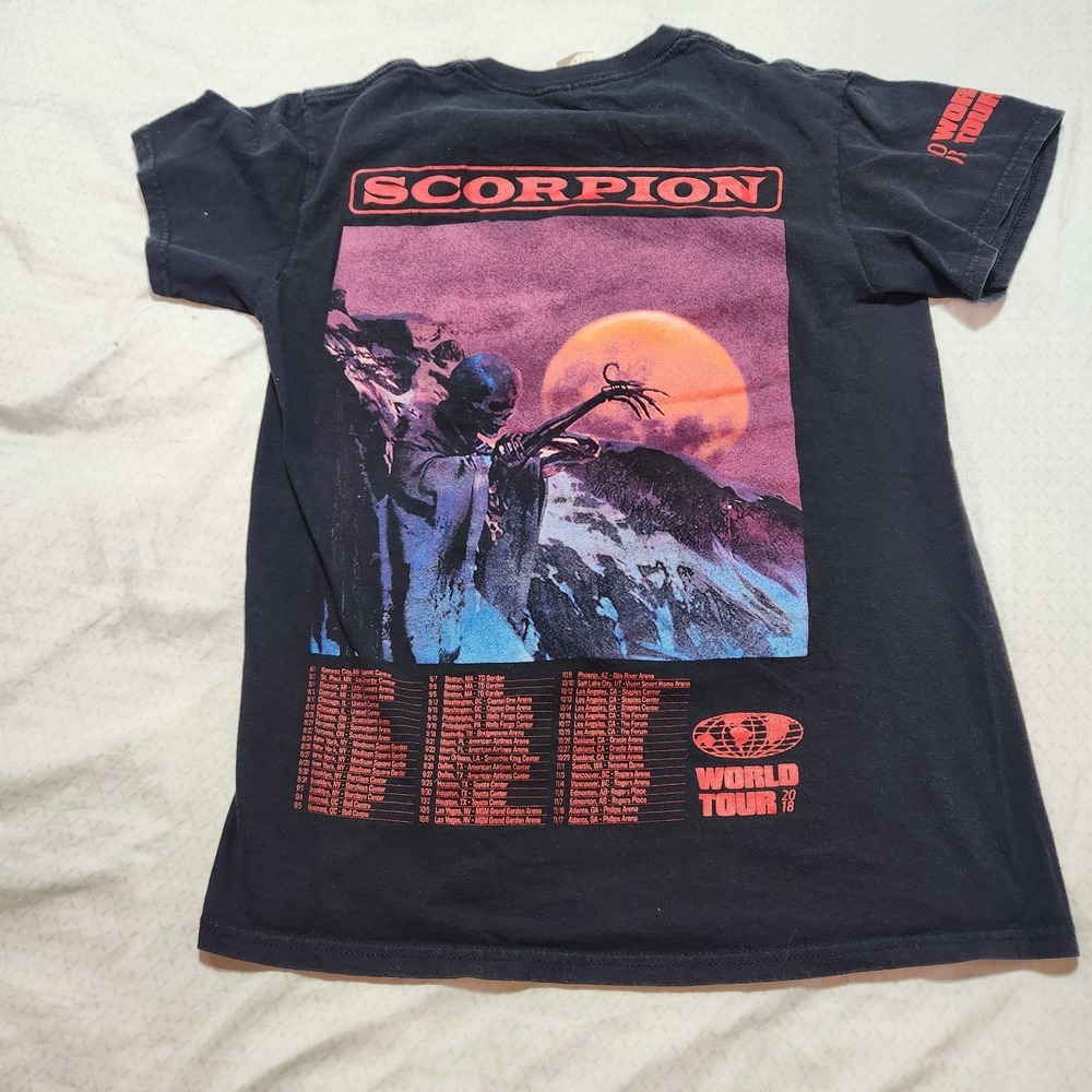 Drake Scorpion World Tour 2018 Shirt Mens Small Black Official Merch Music - Picture 7 of 12